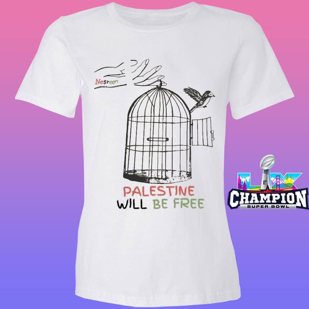 Wear The Peace Nesreen Art Palestine Will Be Free Shirt