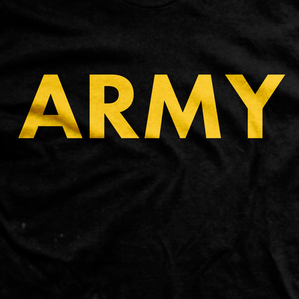 Army Black and Yellow PT T-Shirt Hoodie, Sweatshirt | CiraTrend.com (Image 2)