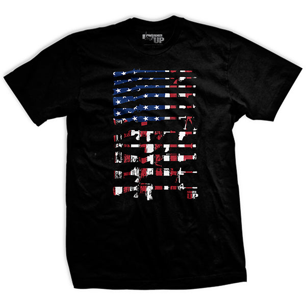 American Firearms Flag T-Shirt Hoodie, Sweatshirt | CiraTrend.com (Image 1)