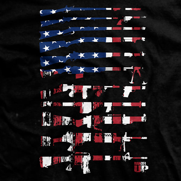 American Firearms Flag T-Shirt Hoodie, Sweatshirt | CiraTrend.com (Image 2)