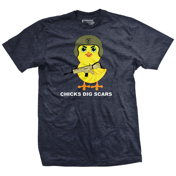 Chicks Dig Scars T-shirt Hoodie, Sweatshirt | CiraTrend.com (Image 1)