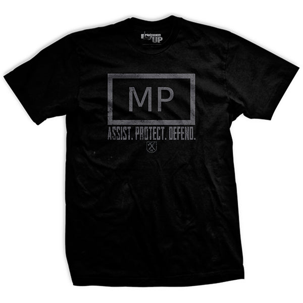 Military Police "Assist, Protect, Defend" T-Shirt Hoodie, Sweatshirt | CiraTrend.com (Image 1)