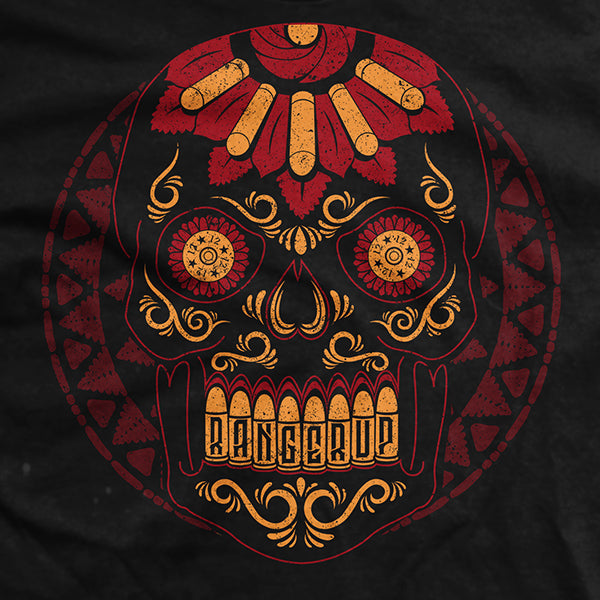 Halloween - Red Sugar Skull T-Shirt Hoodie, Sweatshirt | CiraTrend.com (Image 2)
