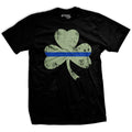Thin Blue Line Shamrock T-Shirt Hoodie, Sweatshirt | CiraTrend.com (Image 1)