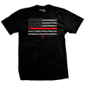 Thin Red Line Flag T-Shirt Hoodie, Sweatshirt | CiraTrend.com (Image 1)