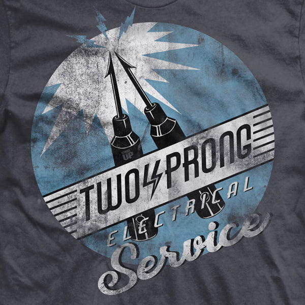 Two Prong Electrical Service T-Shirt Hoodie, Sweatshirt | CiraTrend.com (Image 2)
