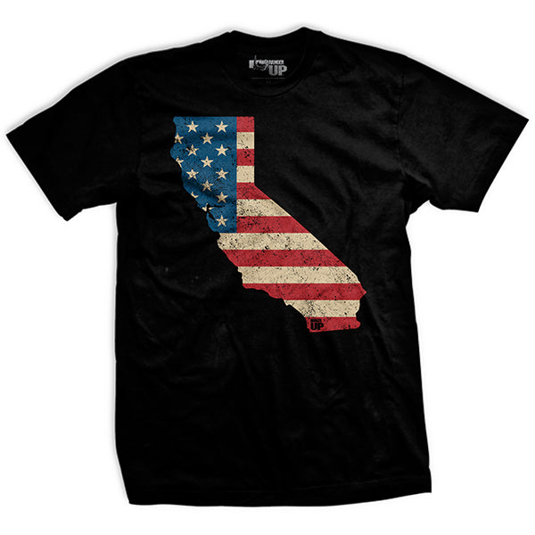 U.S Flag - California T-Shirt Hoodie, Sweatshirt | CiraTrend.com (Image 1)
