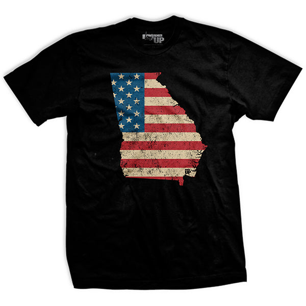 U.S Flag - Georgia T-Shirt Hoodie, Sweatshirt | CiraTrend.com (Image 1)