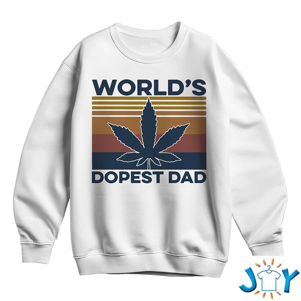 Weed Worlds Dopest Dad Shirt
