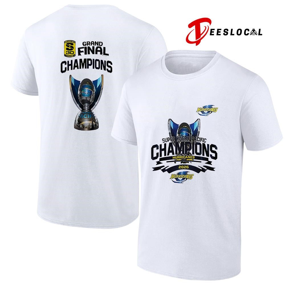 Wellington Hurricanes Super Rugby Pacific 2026 Champions Grand Final trophy shirt