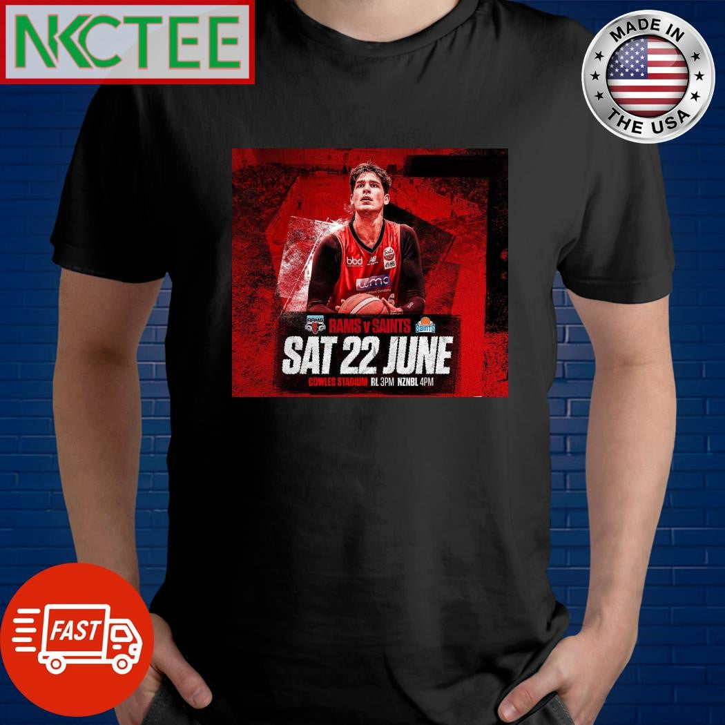 Wellington Saints VS Canterbury Rams NBL 22th June 2024 shirt
