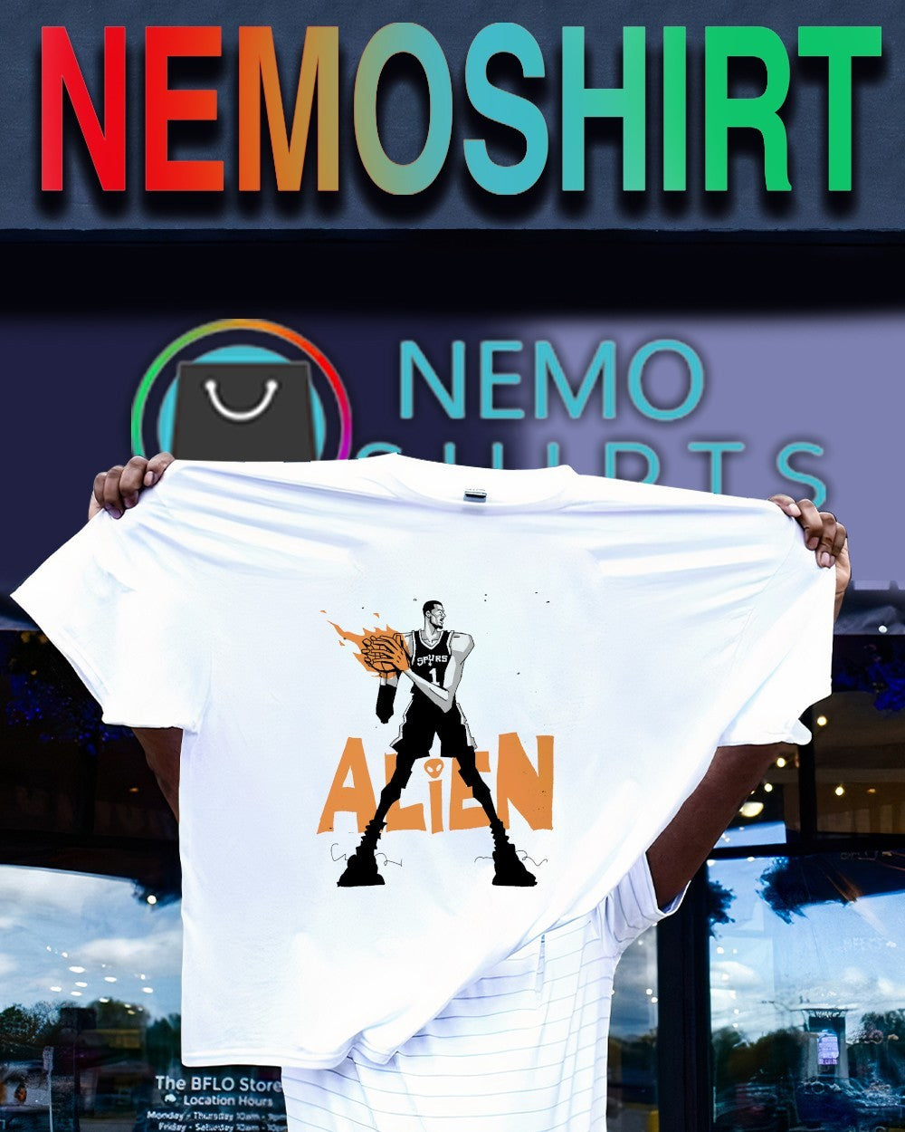 Wemby Wembanyama Alien San Antonio Spurs player shirt