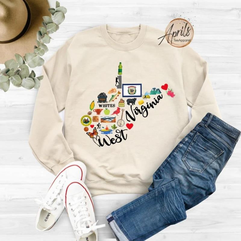 West Virginia Sweatshirt, West Virginia Hoodie, State Shirt Classic Fashion | CiraTrend.com
