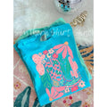 Western Cactus Cowgirl Boot T shirt  | Lagoon Blue comfort colors t shirt Hoodie, Sweatshirt | CiraTrend.com