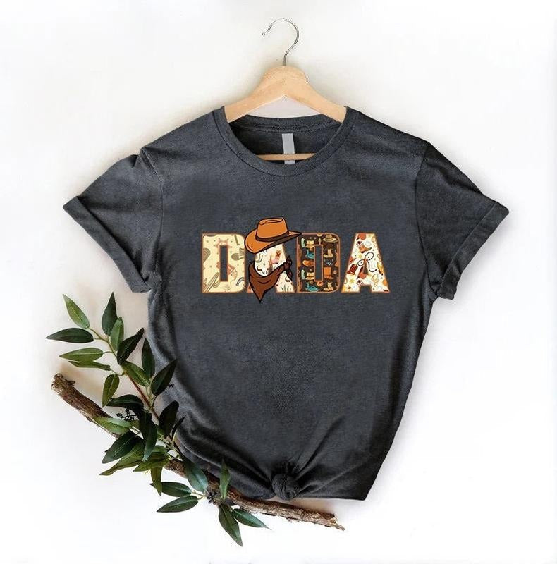 Western Cowboy Dada T Shirt Hoodie Sweater,Fathers Day Gift,Country Daddy Shirt, Western Dad Tshirt, Howdy Dad...