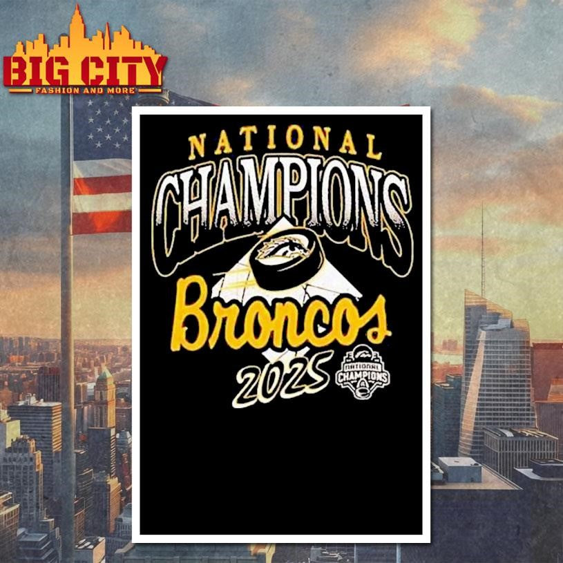 Western Michigan Broncos National Men’s Hockey Champions 2025 Shirt