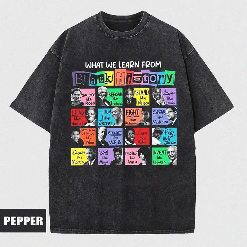 What We Learn From Black History Shirt, Black History Month Sweatshirt, Black Lives Matter T-Shirt, African American...