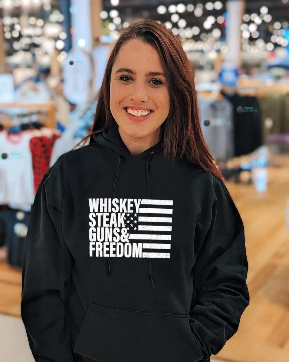 Whiskey Steak Guns & Freedom shirt