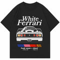 White Ferrarii F40 T-Shirt, Car Enthusiast T-Shirt, Car Clothing Hoodie, Sweatshirt | CiraTrend.com
