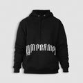 Ultra-Plush Fleece Phantom Hoodie - Black/White Stretchable Ribbed Sweatshirt Menswear Pocket T-Shirts | CiraTrend.com