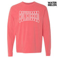White Sunkissed Puff Long Sleeve Comfort Colors T-Shirt Hoodie, Sweatshirt | CiraTrend.com