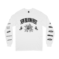 "Rose (White)" L/S T-Shirt Hoodie, Sweatshirt | CiraTrend.com