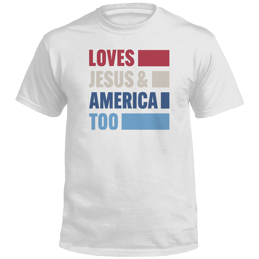 Loves Jesus & America Too Bold (Front) T-Shirts, Hoodie, Sweatshirt | CiraTrend.com (Image 4)