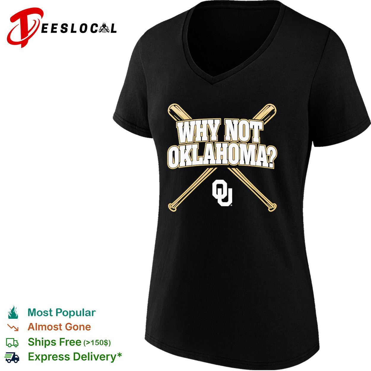 Why not Oklahoma Sooners baseball shirt