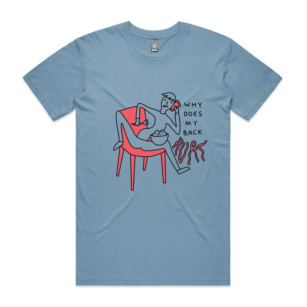 Why Does My Back Hurt Tee Hoodie, Sweatshirt | CiraTrend.com (Image 1)