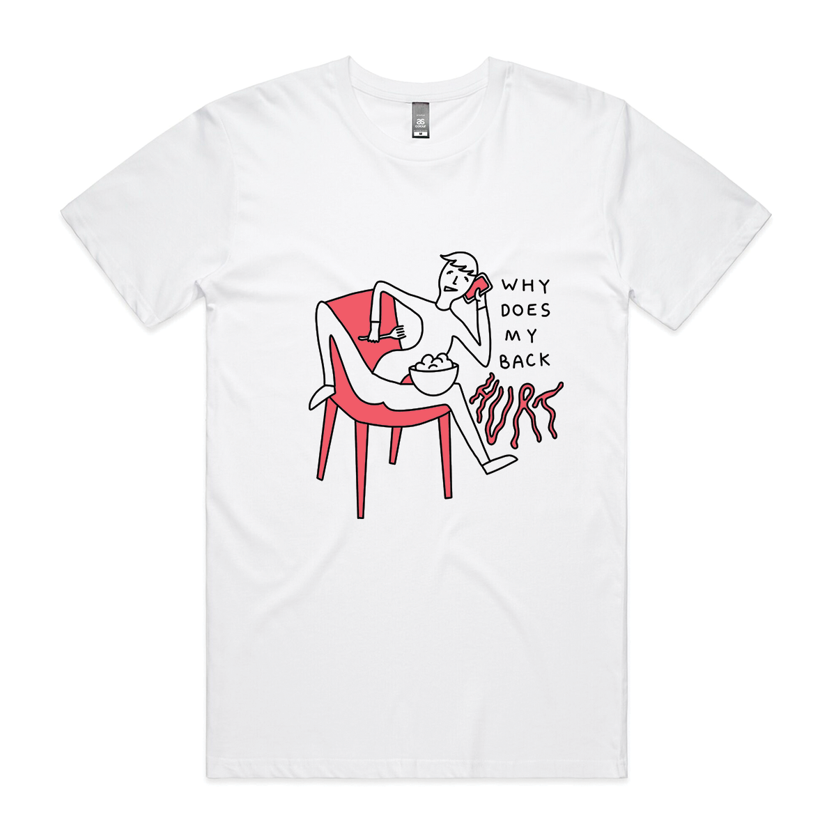 Why Does My Back Hurt Tee Hoodie, Sweatshirt | CiraTrend.com (Image 2)