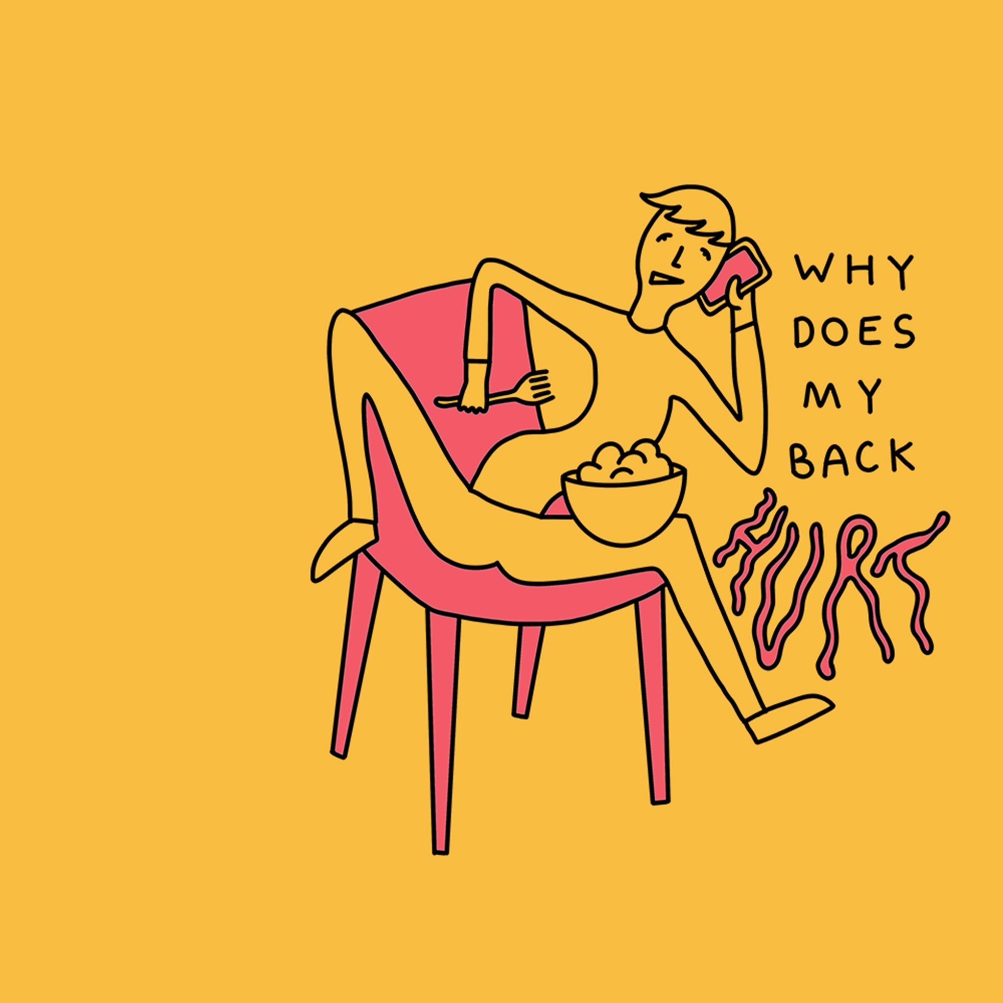 Why Does My Back Hurt Tee Hoodie, Sweatshirt | CiraTrend.com (Image 3)