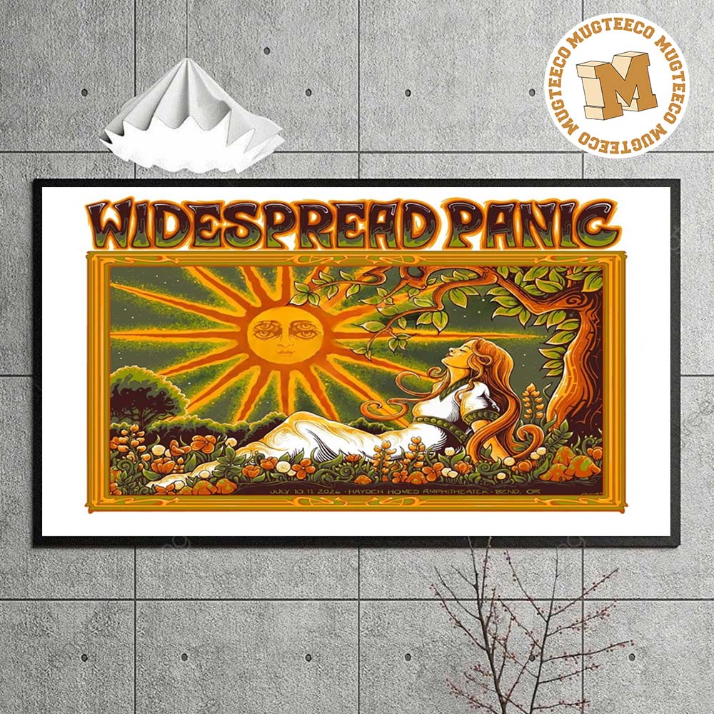 Widespread Panic Event Poster At Hayden Homes Amphitheater On July 10 11 2026 Home Decor Poster Canvas