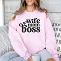 Wife Mom Boss Shirt, Wife Life Sweatshirt, Mom Boss Shirt, Mom Birthday Gift, Mom Day's Gift, Mom Shirt, Women T-Shirt,...