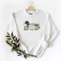 Wild Ducks on Lotus Lake Unisex T-Shirt Sweatshirt Hoodie for Duck Hunters, Husbands and Mallard Duck Lovers - 100% Cotton