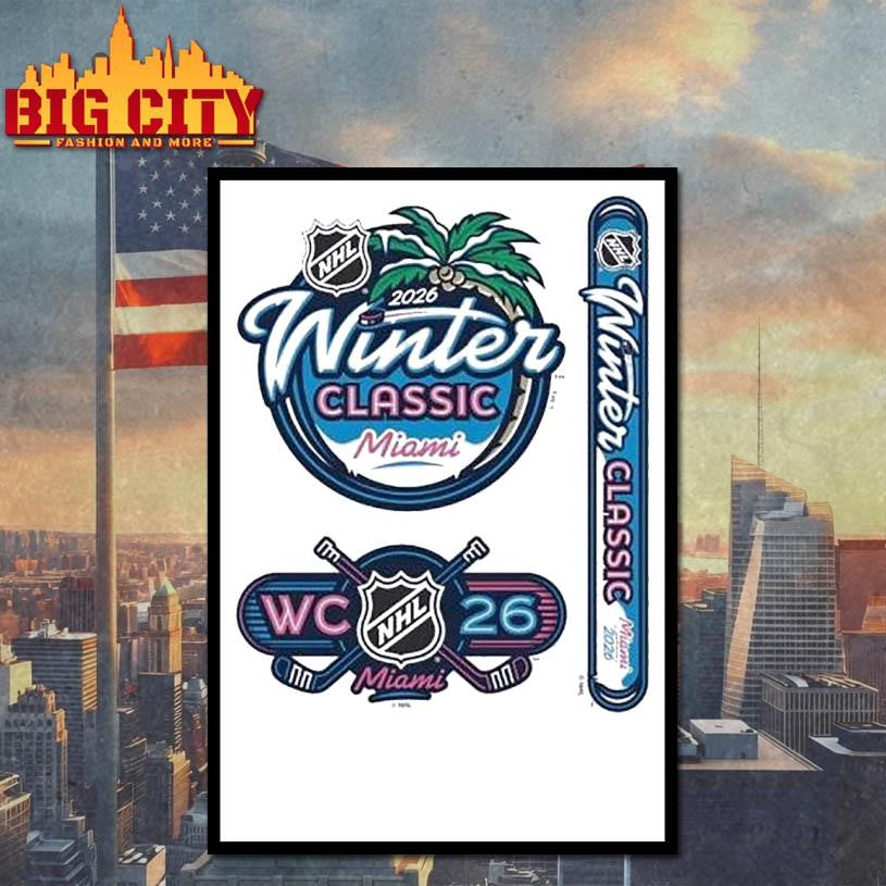 Wincraft 2026 Nhl Winter Classic 3-pack Fan Decal Shirt