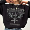 Wingleader Shirt, Fourth Wing Merch, Xaden Riorson Wingleader Sweatshirt, Bookish Woman Sweatshirt Hoodie | CiraTrend.com