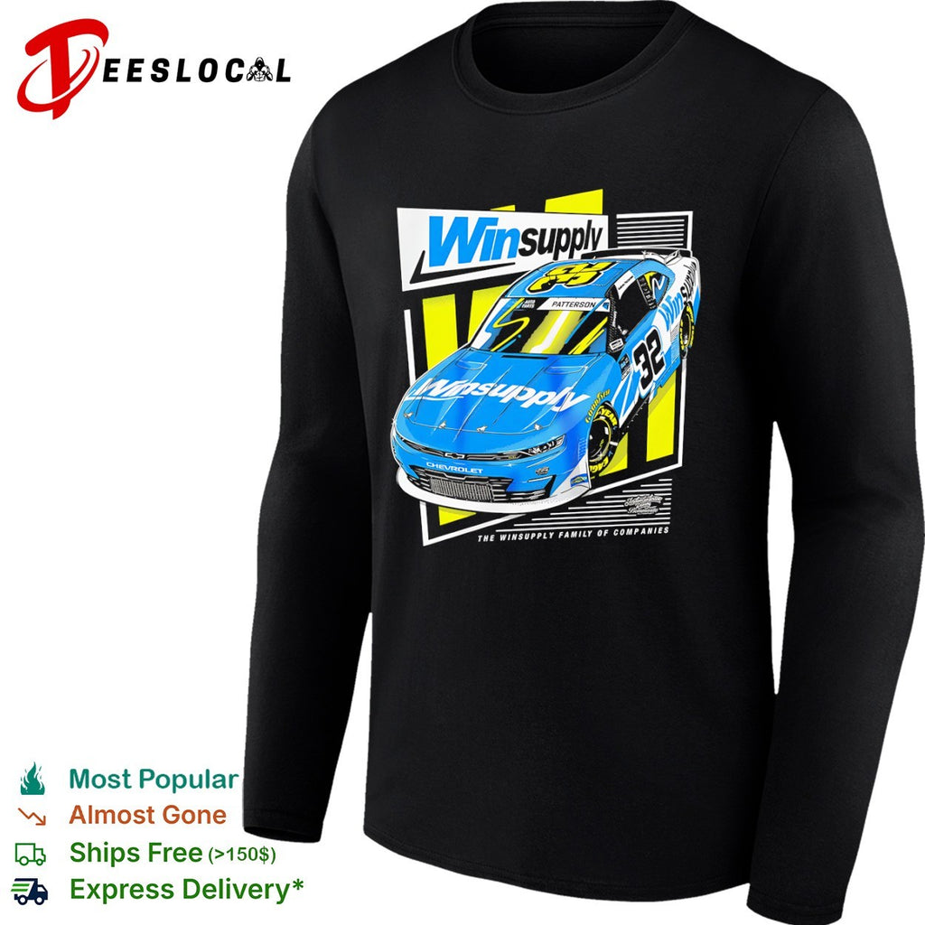 Winsupply 32 Andrew Patterson Blue Race Car Motorsport Graphic Shirt