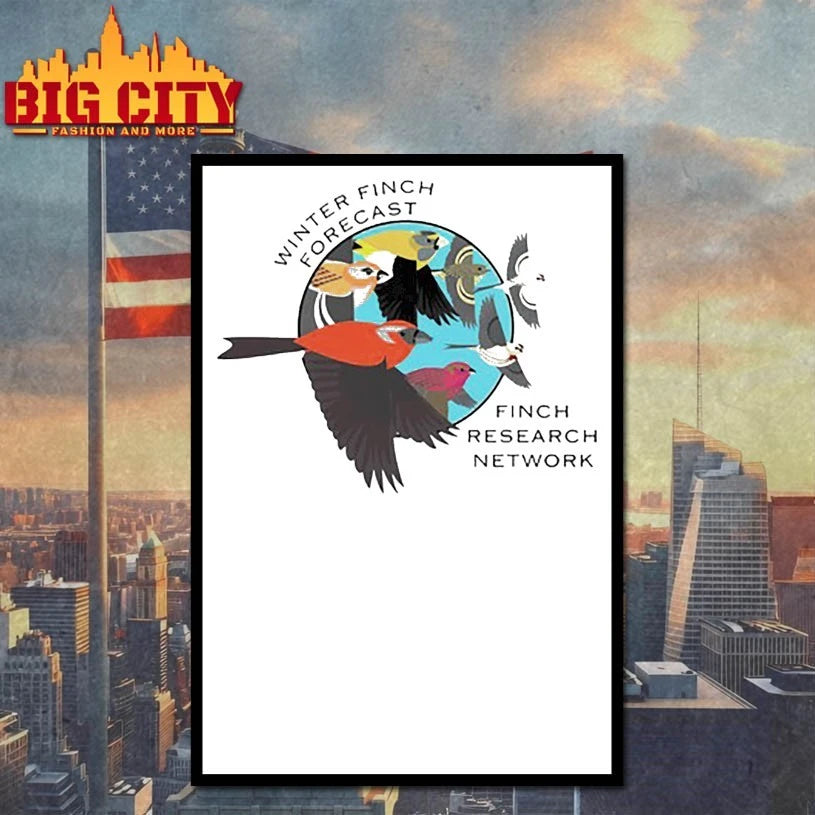 Winter Finch Forecast finch research network shirt