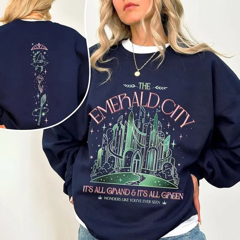 Wizard Movie Fan Emerald City Sweatshirt, Wicked Change For Good Crewneck, Wizard University Shirt, Gift For Fan Hoodie