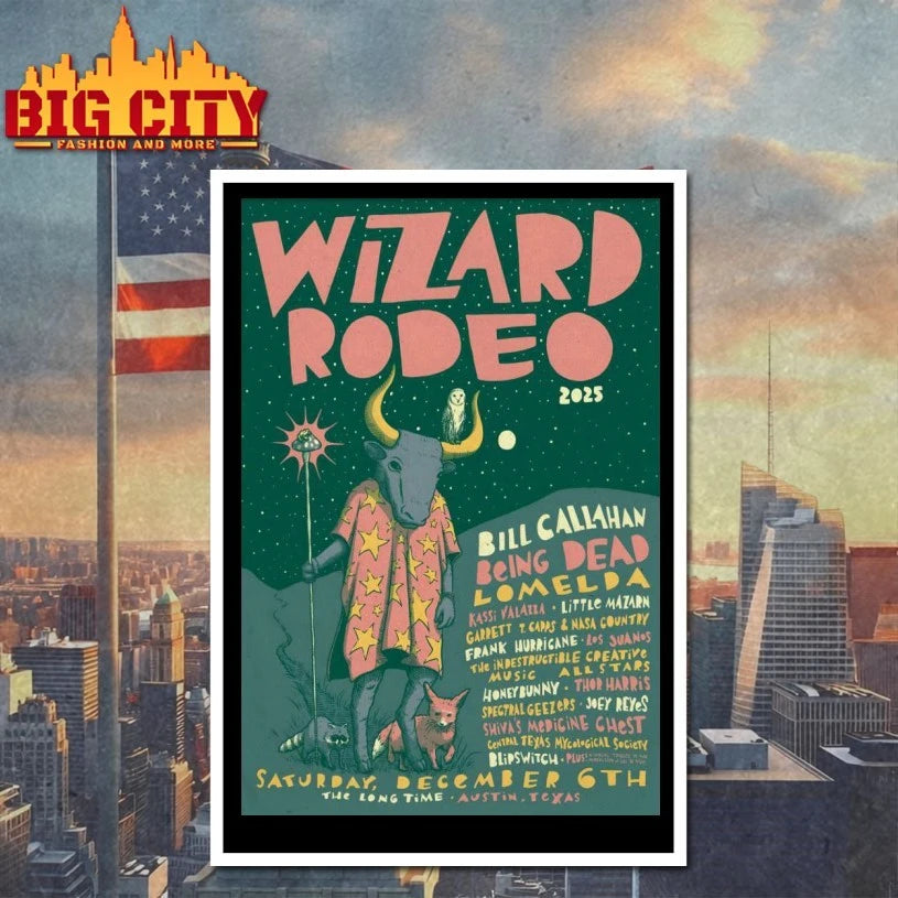 Wizard Rodeo December 6 2025 Austin TX Poster shirt