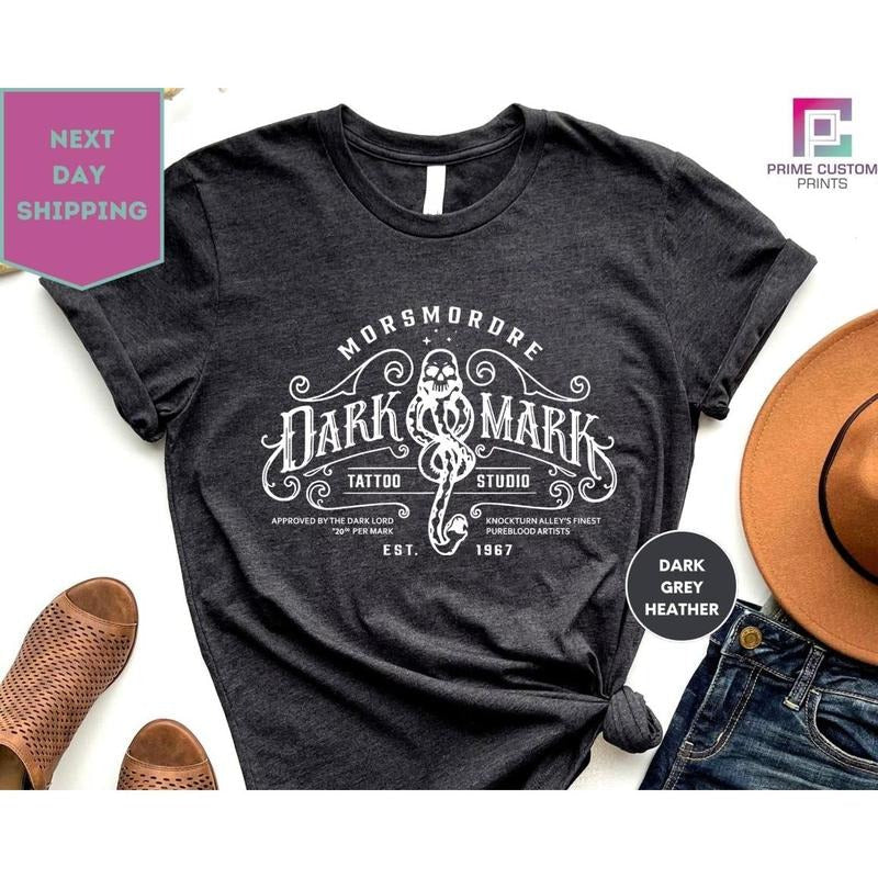 Wizard World Shirt, Dark Mark Tattoo Studio, Wizard Books Shirt, Book Reading Shirt, Wizard Vacation Shirt, Ready to Go,...