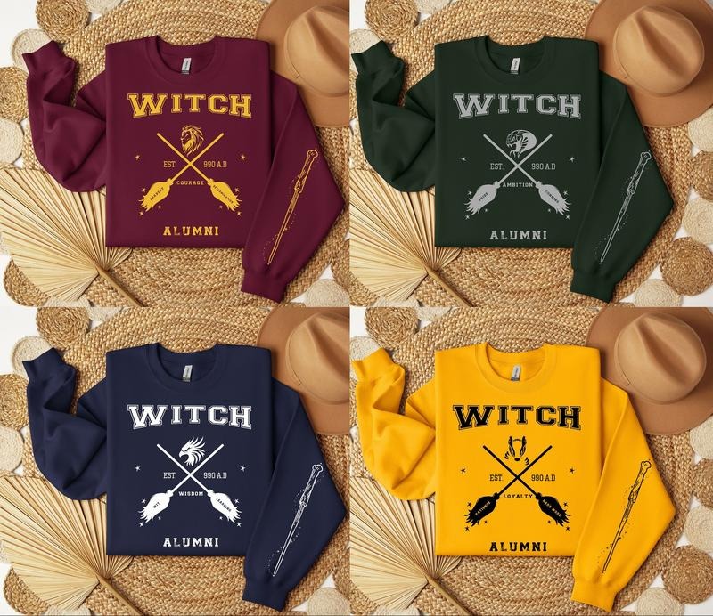 Wizarding School House Sweatshirt, HP House Hoodie, Universal Vacation Sweatshirt, Wizard World Gift, Wizard House Alumni...