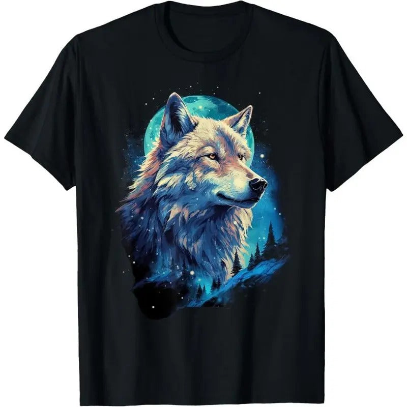 Wolf Moon Howling Lone Funny Wolves pack of wolves T-Shirt Made in USA Hoodie, Sweatshirt | CiraTrend.com