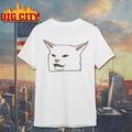 Woman Yelling at a Cat meme Confused Cat at Dinner 2025 shirt