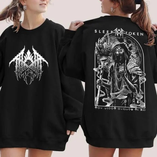 Sleep Token The Summoning Rune 2 Sides Hoodie/Sweatshirt/T-Shirt, Western Style, For Men/Women