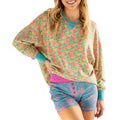 Women T-shirt Long Sleeve Crew Neck Floral Tops Loose Fall Streetwear for Casual Daily Hoodie, Sweatshirt | CiraTrend.com