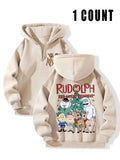 Women's Christmas Theme Letter Print Hoodie, Casual Long Sleeve Hooded Sweatshirt for Fall & Winter, Women's Clothes for...