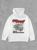 Women's Letter & Brain Print Hoodie, Fashion Casual Long Sleeve Hooded Sweatshirt for Daily Holiday Outdoor Wear, Women...