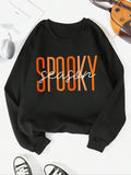 Women's Letter Print Drop Shoulder Sweatshirt, Casual Long-Sleeve Crew Neck Pullover For Daily Wear, Ladies Fall & Winter...
