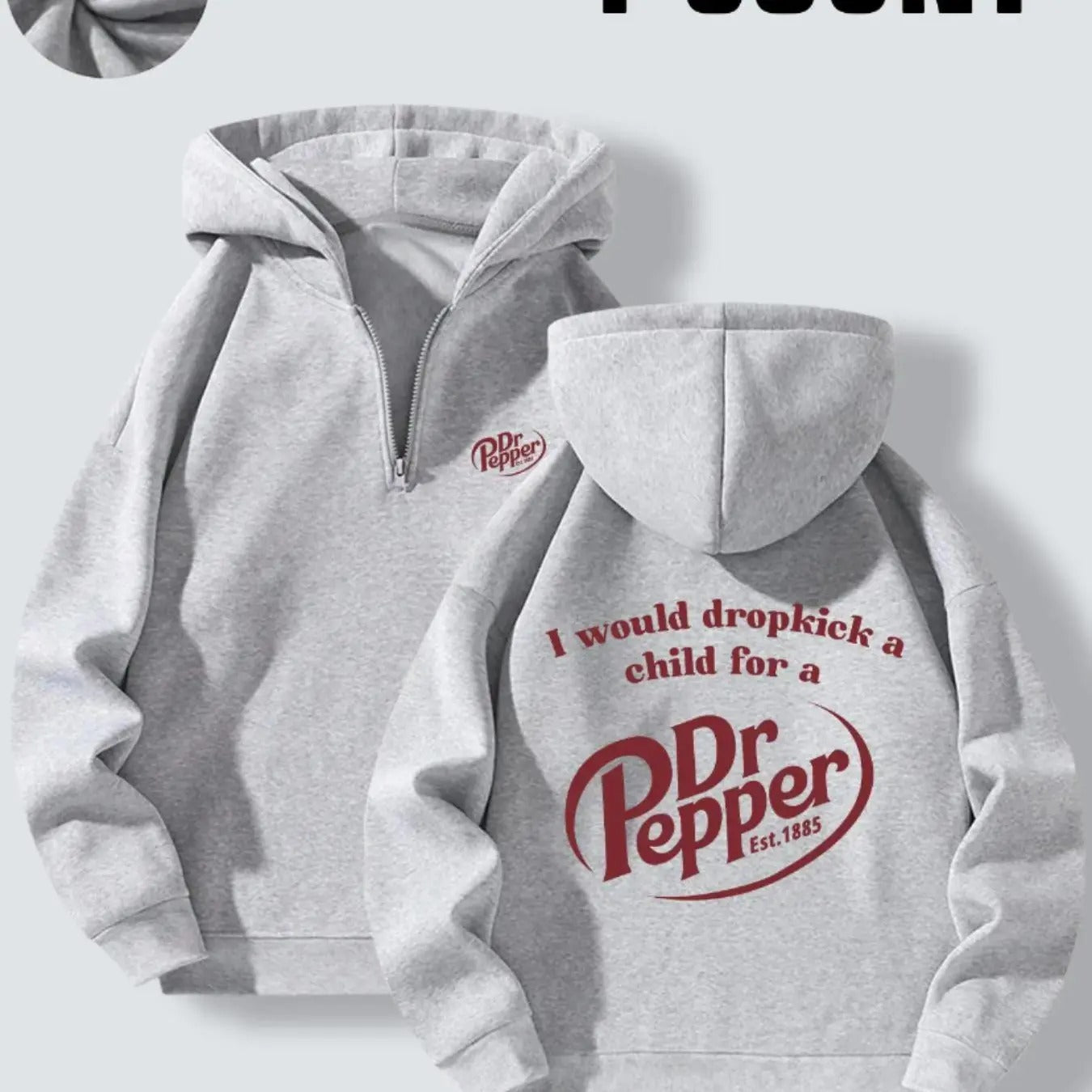 Women's Letter Print Drop Shoulder Zip Up Hoodie, Casual Long Sleeve Hooded Sweatshirt for Fall & Winter, Women's Clothes...